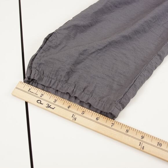 Cut Loose Crop Wide Leg Split Ankle Gray Lightweight Pants Womens Sz L - Picture 8 of 14